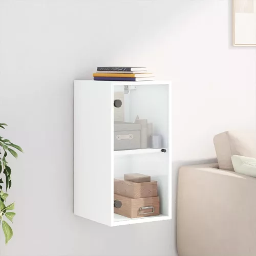  fehér faliszekrény üvegajtókkal 35 x 37 x 68,5 cm