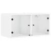  fehér faliszekrény üvegajtókkal 68,5x37x35 cm