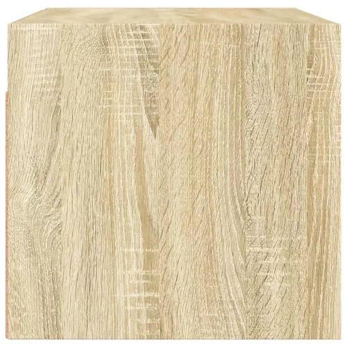  2 db sonoma tölgy színű faliszekrény üvegajtókkal 68,5x37x35 cm