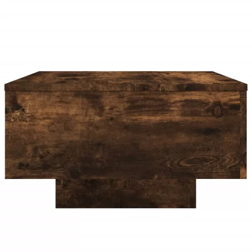  füstös tölgy színű dohányzóasztal LED-lámpákkal 55 x 55 x 31 cm