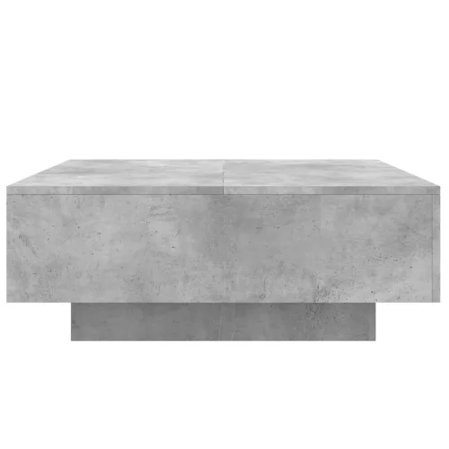 betonszürke szerelt fa dohányzóasztal 80 x 80 x 31 cm