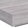  szürke sonoma színű szerelt fa dohányzóasztal 100 x 100 x 31 cm