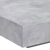  betonszürke dohányzóasztal LED-lámpákkal 100 x 100 x 31 cm