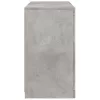  betonszürke tálalószekrény LED-világítással 60,5 x 37 x 67 cm