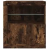  füstös tölgy színű tálalószekrény LED-ekkel 60,5 x 37 x 67 cm