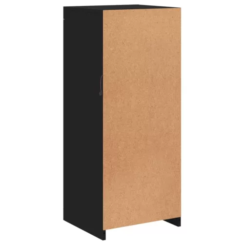  fekete tálalószekrény LED-világítással 41 x 37 x 100 cm