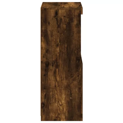  füstös tölgy színű tálalószekrény LED-ekkel 41 x 37 x 100 cm