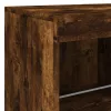  füstös tölgy színű tálalószekrény LED-ekkel 81 x 37 x 67 cm