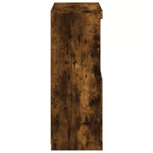  füstös tölgy színű tálalószekrény LED-ekkel 60,5 x 37 x 100 cm