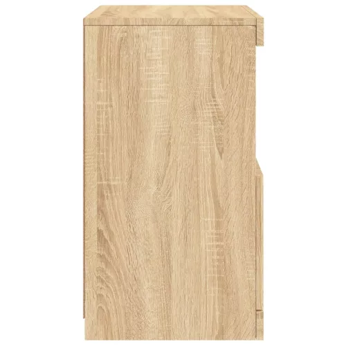  sonoma tölgy színű tálalószekrény LED-ekkel 41 x 37 x 67 cm