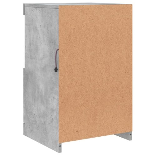  betonszürke tálalószekrény LED-világítással 41 x 37 x 67 cm