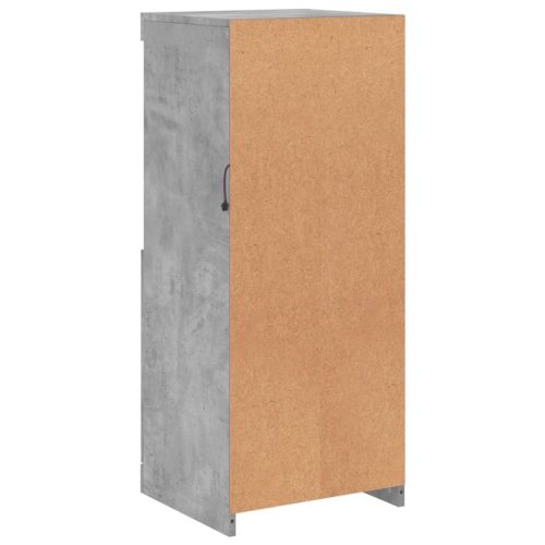  betonszürke tálalószekrény LED-világítással 41 x 37 x 100 cm