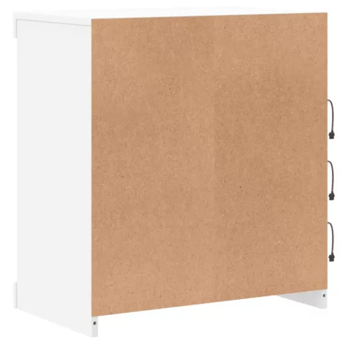  fehér tálalószekrény LED-világítással 60,5 x 37 x 67 cm