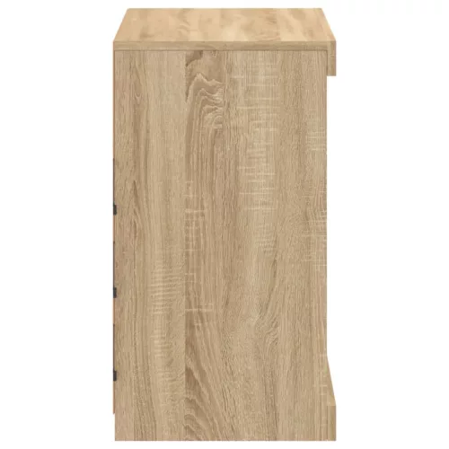  sonoma tölgy színű tálalószekrény LED-világítással 60,5x37x67cm