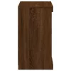  barna tölgy színű tálalószekrény LED-világítással 60,5x37x67 cm