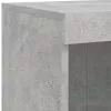  betonszürke tálalószekrény LED-világítással 81 x 37 x 100 cm