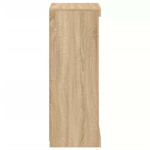  sonoma tölgy színű tálalószekrény LED-ekkel 41 x 37 x 100 cm