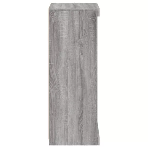  szürke sonoma színű tálalószekrény LED-ekkel 41 x 37 x 100 cm