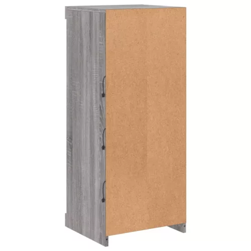  szürke sonoma színű tálalószekrény LED-ekkel 41 x 37 x 100 cm