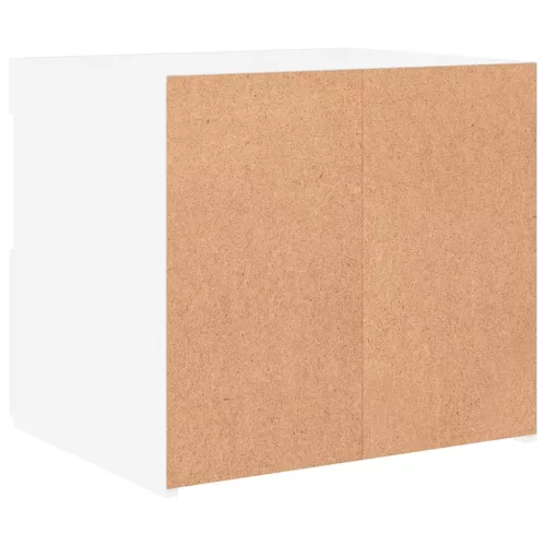  fehér éjjeliszekrény LED-világítással 50 x 40 x 45 cm