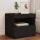  fekete éjjeliszekrény LED-világítással 50 x 40 x 45 cm