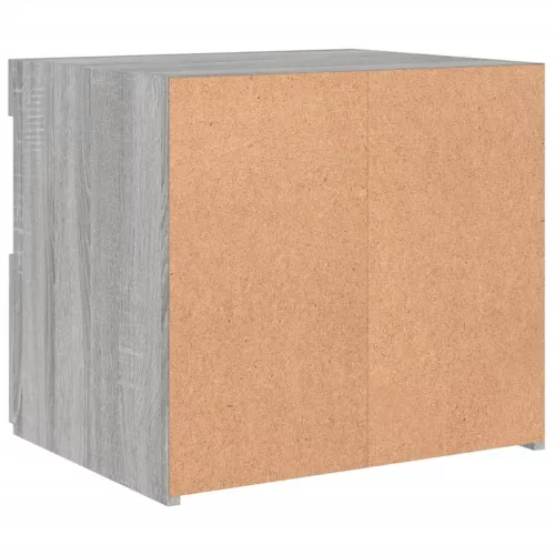  szürke sonoma éjjeliszekrény LED-világítással 50 x 40 x 45 cm