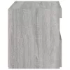  2 db szürke sonoma színű éjjeliszekrény LED-ekkel 50x40x45 cm