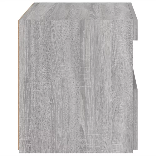  2 db szürke sonoma színű éjjeliszekrény LED-ekkel 50x40x45 cm