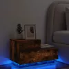  füstös tölgy színű éjjeliszekrény LED-fényekkel 70x36x40,5 cm