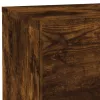  füstös tölgy színű éjjeliszekrény LED-fényekkel 70x36x40,5 cm