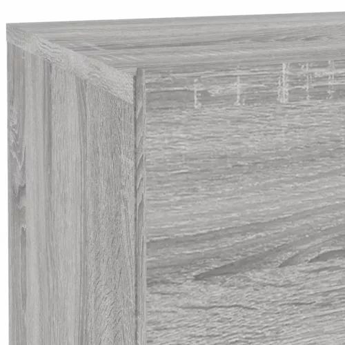  szürke sonoma éjjeliszekrény LED-világítással 70 x 36 x 40,5 cm