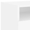  fehér éjjeliszekrény LED-világítással 40 x 39 x 37 cm