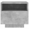  betonszürke éjjeliszekrény LED-világítással 40 x 39 x 37 cm