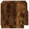  2 db sonoma tölgy színű éjjeliszekrény LED-ekkel 40x39x37 cm