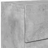  betonszürke falra szerelhető éjjeliszekrény LED-világítással