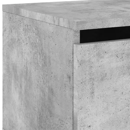  betonszürke falra szerelhető éjjeliszekrény LED-világítással
