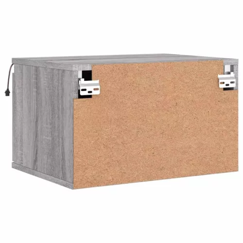  fali szürke sonoma tölgy éjjeliszekrény LED fényekkel