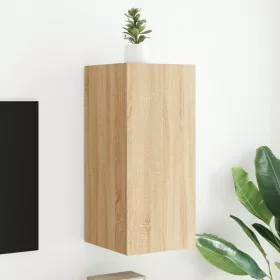    sonoma tölgy színű fali TV-szekrény LED-ekkel 30,5x35x70 cm