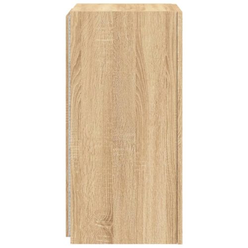  sonoma tölgy színű fali TV-szekrény LED-ekkel 30,5x35x70 cm