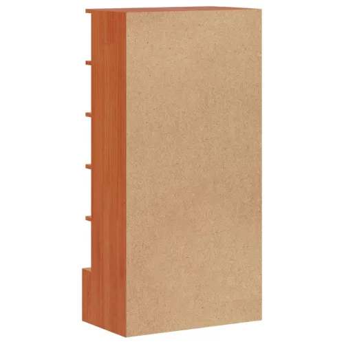  viaszbarna tömör fenyőfa cipőszekrény 52 x 30 x 104 cm