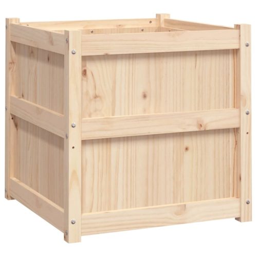  tömör fenyőfa kerti virágláda 60x60x60 cm