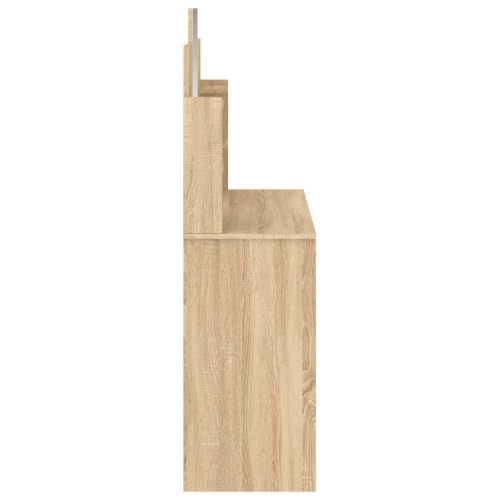  sonoma tölgy színű fésülködőasztal tükörrel 96x39x142 cm