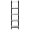  5 szintes szürke sonoma szerelt fa könyvespolc 40 x 30 x 154 cm