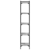  5 szintes szürke sonoma szerelt fa könyvespolc 40 x 30 x 154 cm