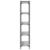  5 szintes szürke sonoma szerelt fa könyvespolc 80 x 30 x 154 cm