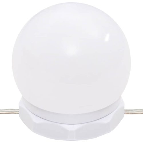  fehér fésülködőasztal LED-del 96x40x142 cm