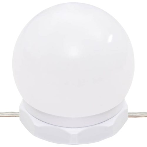  szürke sonoma színű fésülködőasztal LED-del 96x40x142 cm