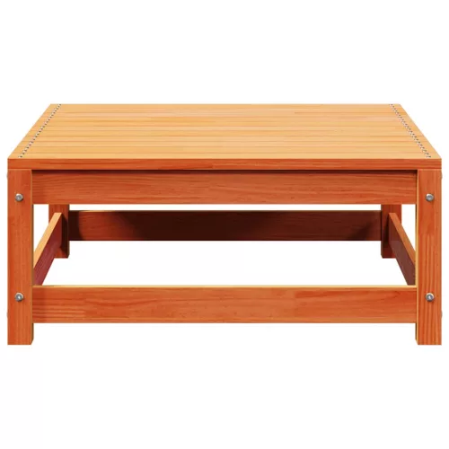  viaszbarna tömör fenyőfa kerti lábtartó 70 x 70 x 30 cm