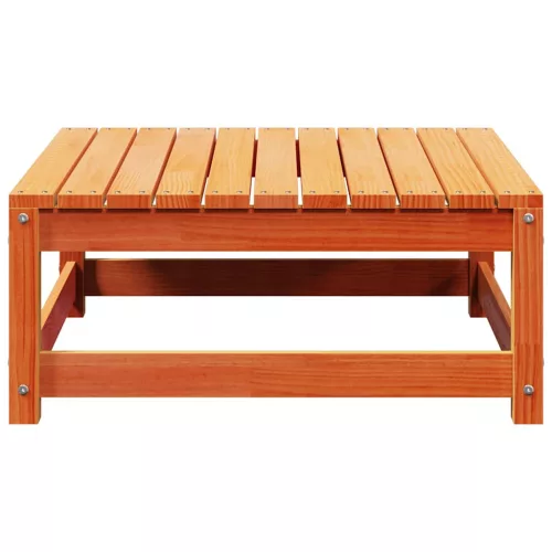  viaszbarna tömör fenyőfa kerti lábtartó 70 x 70 x 30 cm