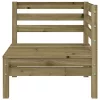  2 db impregnált fenyőfa kerti sarokkanapé